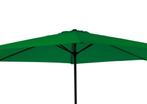 Parasol 3 meter met molen en 6 baleinen kleur groen, Ophalen of Verzenden, Nieuw, Stokparasol