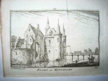 199 / Montfoort de Poort Kopergravure 18e Eeuw beschikbaar voor biedingen