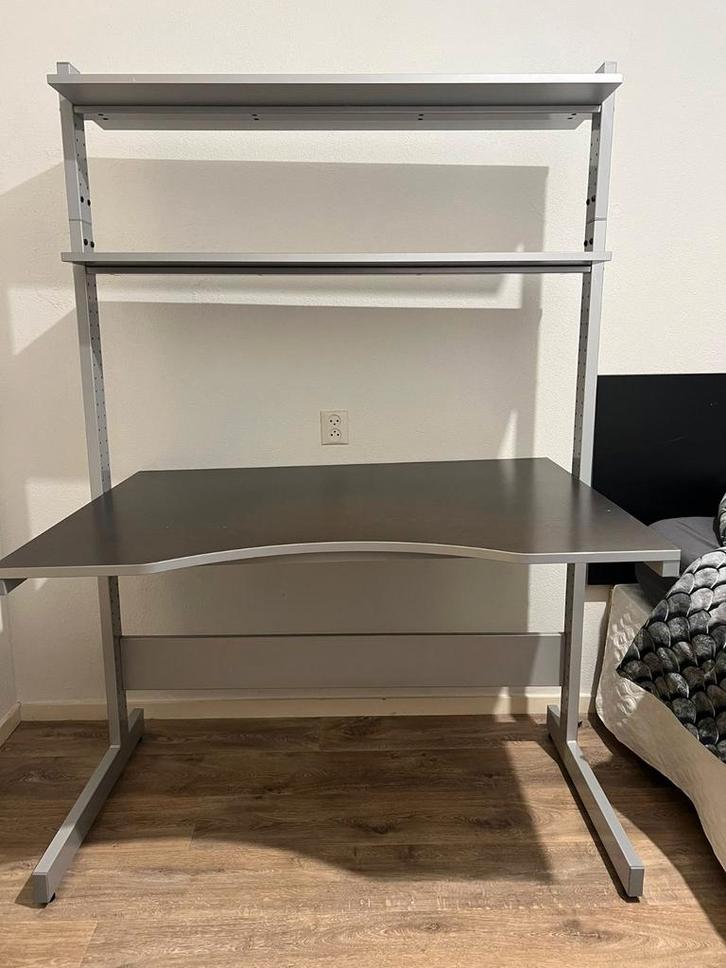 Groot bureau met opbergruimte, Huis en Inrichting, Bureaus, Gebruikt, Ophalen
