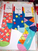 Happy Socks, 3 paar. Maat 36-40., Ophalen of Verzenden, Nieuw, Overige kleuren, Sokken en Kniesokken