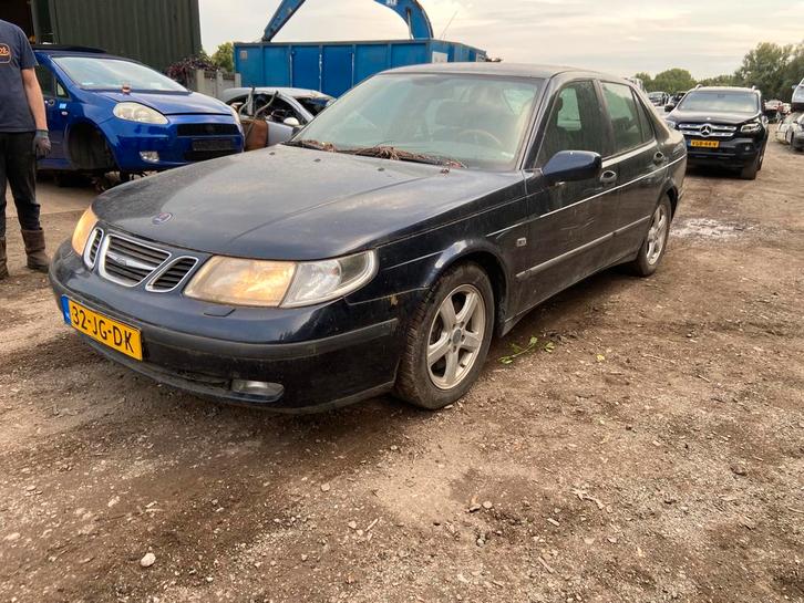 Saab 9-5 3.0 T V6 AUT 2002 Blauw, Auto's, Saab, Bedrijf, Benzine, F, Sedan, Automaat, Origineel Nederlands, Blauw, Voorwielaandrijving