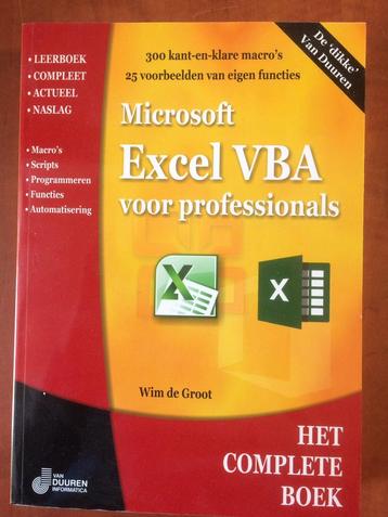 Microsoft Excel VBA voor professionals - Wim de Groot beschikbaar voor biedingen