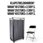 Klapstoelen vanaf 10 stuks huren. Prijs vanaf 1.49 p.s., Hobby en Vrije tijd, Feestartikelen, Ophalen, Zo goed als nieuw