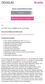 Douglas korting, Tickets en Kaartjes, Kortingen en Cadeaubonnen, Eén persoon, Kortingsbon, Overige typen