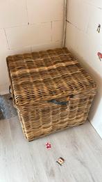 Luxe rieten houten mand 60x60cm, Ophalen, Zo goed als nieuw, Riet