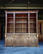 Antieke Boekenkast | XXL eikenhouten Bibliotheekkast | #2220, Antiek en Kunst, Antiek | Meubels | Kasten, Ophalen of Verzenden