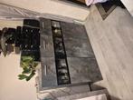 Antraciet Kast dressoir Otto 3 deurs, Huis en Inrichting, Complete inboedels, Ophalen
