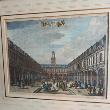 De Beurs te Amsterdam, kopergravure, 1693, C. Commelin beschikbaar voor biedingen