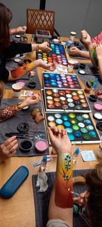 schmink, grime, glittertattoo,bellypaints en cursussen, Schmink- of Themafeestjes