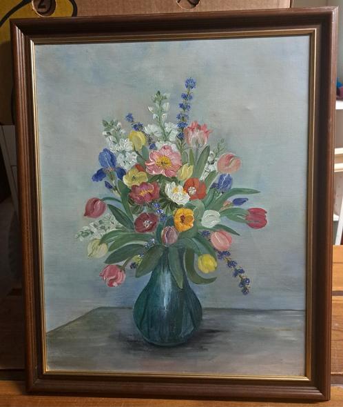 Bloemstilleven Schilderij, Antiek en Kunst, Kunst | Schilderijen | Klassiek, Ophalen