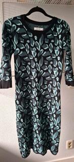 Le Pep Jurk Groentinten Zwart 3/4 Mouw, Ophalen, Le Pep, Knielengte, Maat 36 (S)