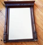 retro spiegel (Mechels houtsnijwerk), Antiek en Kunst, Antiek | Spiegels, Ophalen, Rechthoekig, Minder dan 100 cm