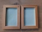 2 houten fotolijstjes fotolijsten lijstjes 10x15 cm hout, Minder dan 50 cm, Gebruikt, Ophalen of Verzenden, Minder dan 50 cm