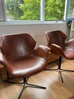 Zuiver eetkamer stoel (Nikki Zuiver), Gebruikt, Twee, Bruin, Leer