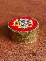 Klein vintage pillendoosje met mozaiek Italië, Antiek en Kunst, Curiosa en Brocante, Ophalen of Verzenden