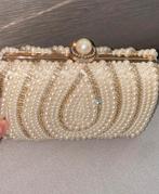 Prachtige Clutch met pareltjes en steentjes bieden mag, Ophalen of Verzenden, Zo goed als nieuw