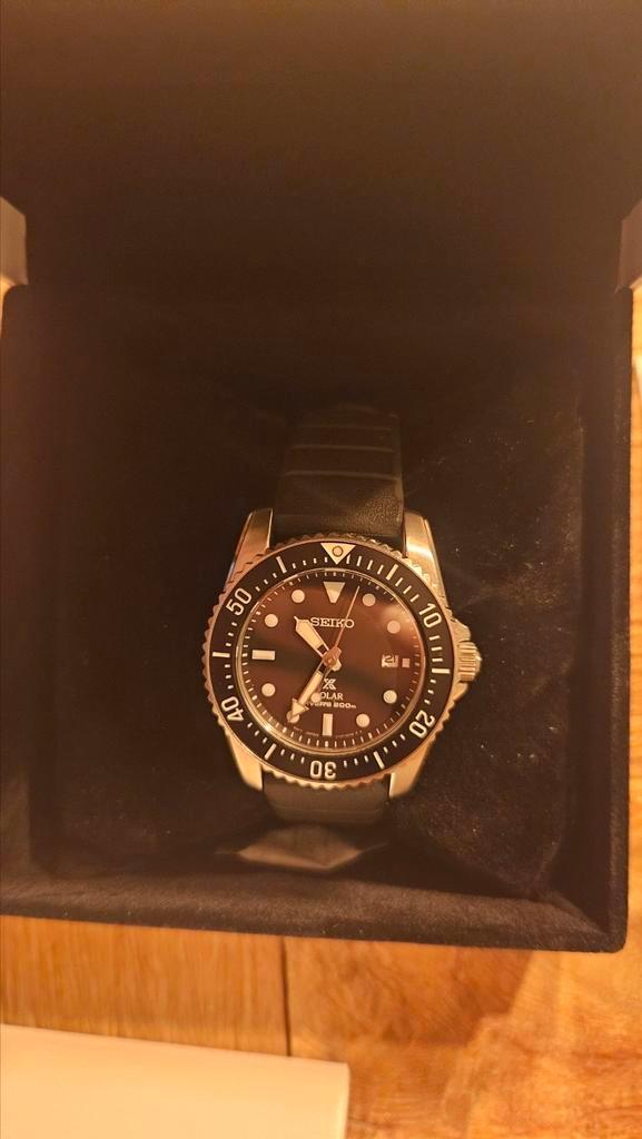 Seiko SNE573P1, Sieraden, Tassen en Uiterlijk, Horloges | Heren, Zo goed als nieuw, Polshorloge, Seiko, Staal, Kunststof, Ophalen of Verzenden