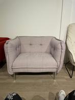 Fauteuil love seat stoel stof taupe oud roze nieuw, Ophalen, Nieuw, 75 tot 100 cm, Stof