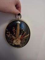 Droogbloemen schilderij in bol glas - 20x15 cm, Ophalen of Verzenden, Zo goed als nieuw