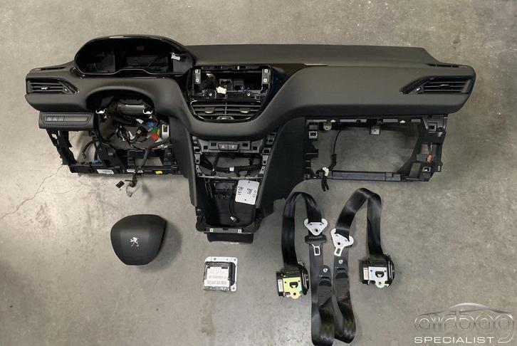 PEUGEOT 208 2012-2019 airbag set dashboard gordelspanner set, Auto-onderdelen, Dashboard en Schakelaars, Peugeot, Gebruikt, Ophalen of Verzenden