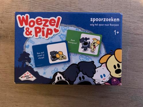Woezel & Pip - spoorzoeken, Hobby en Vrije tijd, Gezelschapsspellen | Kaartspellen, Zo goed als nieuw, Een of twee spelers, Drie of vier spelers