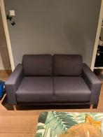 Kleine zwarte tweezitsbank, Ophalen, Gebruikt, Tweepersoons, 75 tot 100 cm