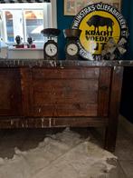 Werkbank Groot Vintage Sidetable, Huis en Inrichting, Ophalen, Zo goed als nieuw, Rechthoekig, 200 cm of meer