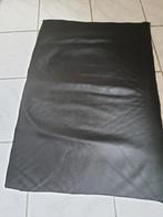 6 LAPPEN ZWART ECHT LEER, Hobby en Vrije tijd, Stoffen en Lappen, Ophalen, Zwart, Leer of Kunstleer, 30 tot 200 cm