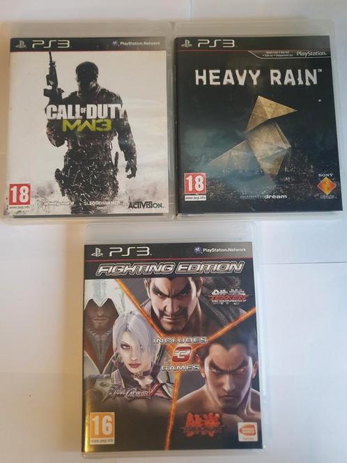 Tekken 6 + Tekken tag tournament 2 + Soulcalibur V, Spelcomputers en Games, Games | Sony PlayStation 3, Zo goed als nieuw, Overige genres