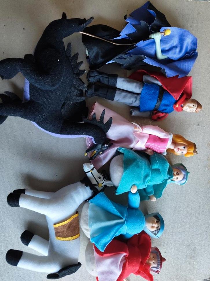 Disney Doornroosje Figuren Set, Kinderen en Baby's, Speelgoed | Poppen, Zo goed als nieuw, Overige typen, Ophalen of Verzenden