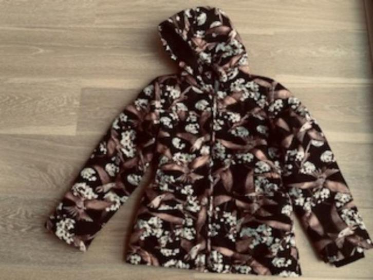 Jas met vogels van Name it mt. 146/152, Kinderen en Baby's, Kinderkleding | Maat 146, Zo goed als nieuw, Meisje, Jas, Ophalen of Verzenden