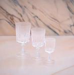 Set van 3 Vintage Kristallen Glazen, Cristal d’Arques France, Antiek en Kunst, Antiek | Glas en Kristal, Ophalen of Verzenden