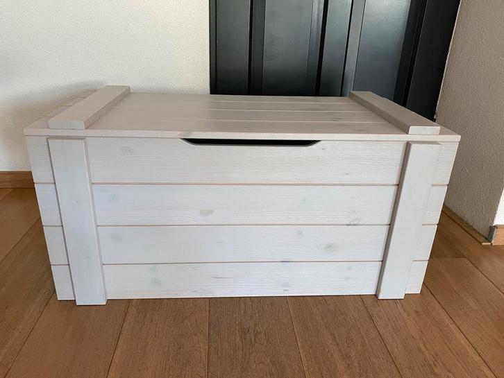Opbergkist en letterbak WOOOD Dennis staalgrijs, Kinderen en Baby's, Kinderkamer | Inrichting en Decoratie, Zo goed als nieuw