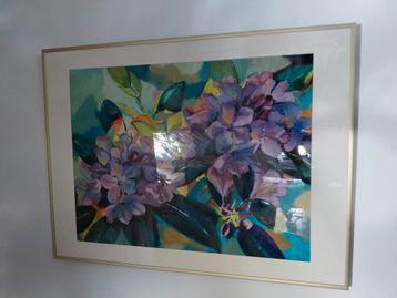 Bloemenschilderij Ingelijst beschikbaar voor biedingen