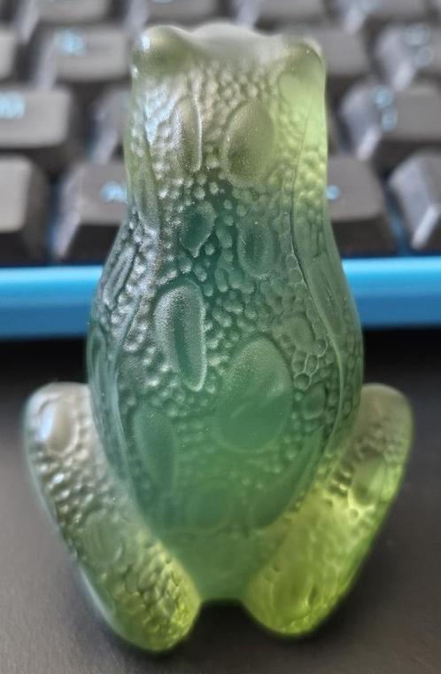 Lalique Kikker beeldje, Verzamelen, Beelden en Beeldjes, Zo goed als nieuw, Dier, Ophalen of Verzenden