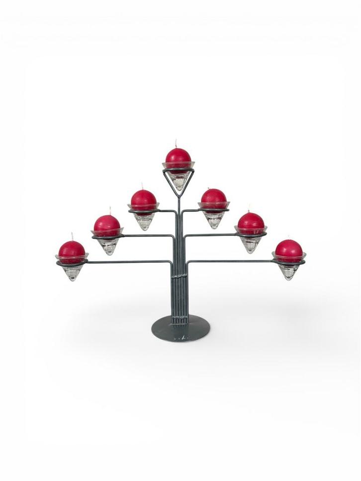 Vintage Kaarsenstandaard, jaren 80, Antiek en Kunst, Kunst | Designobjecten, Ophalen