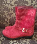 Rode laarzen mt 37 H&T Elisse, Verzenden, Lage of Enkellaarzen, Zo goed als nieuw, H&T Elisse