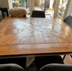 Houten Eettafel Vierkant - Landelijke Stijl, Ophalen, Gebruikt, 100 tot 150 cm, Vierkant