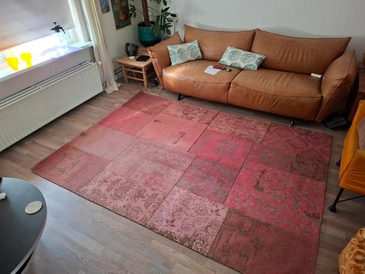 By-Boo Vintage stijl Patchwork Tapijt 170x240cm, Huis en Inrichting, Stoffering | Tapijten en Kleden, Zo goed als nieuw, 150 tot 200 cm