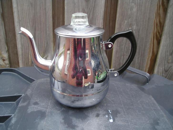 Vintage Bredemeijer koffie en theepot, Huis en Inrichting, Keuken | Servies, Zo goed als nieuw, Overige typen, Overige stijlen