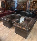 Chesterfield Birmingham 2-zits banken - Antiek bruin leer