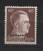 Duitse Adolf Hitler postzegel met opdruk Ostland (18), Verzenden, Landmacht, Duitsland, Foto of Poster