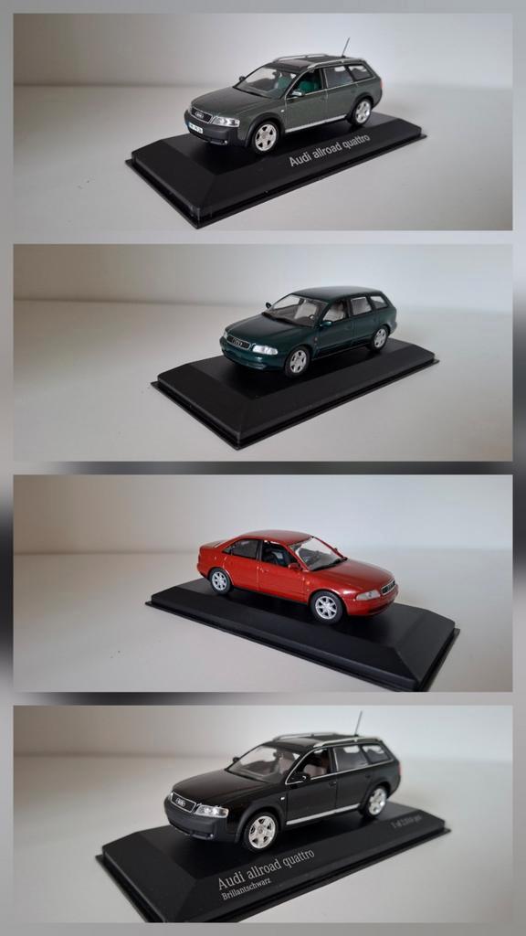 4x audi minichamps, Hobby en Vrije tijd, Modelauto's | 1:43, Zo goed als nieuw, Auto, MiniChamps, Ophalen of Verzenden