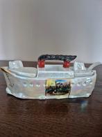 Jaren 50 Vintage boot tafelset boter, Peper, zout schip, Antiek en Kunst, Curiosa en Brocante, Ophalen of Verzenden