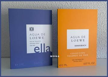 Agua deLoewe set 2 niche parfum samples proefjes testers beschikbaar voor biedingen