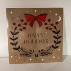 Diamond painting kerstkaart 18x18 krans, Ophalen of Verzenden, Zo goed als nieuw, Kerst