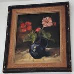 2 oude bloemenschilderijen, Ophalen of Verzenden