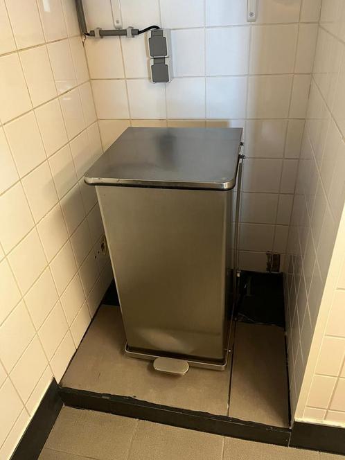 Rvs professionele vuilnisbak horeca, Huis en Inrichting, Keuken | Keukenbenodigdheden, Zo goed als nieuw, Ophalen