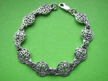 Mooie Zilveren Keltische Armband - lengte 20 cm beschikbaar voor biedingen