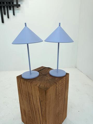 HK Living Triangle Tafellamp Lila Metaal beschikbaar voor biedingen